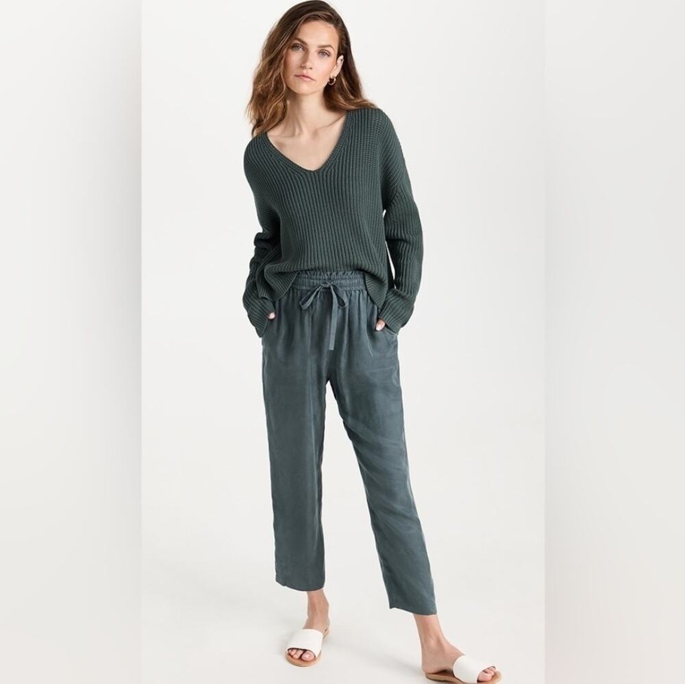 Jenni Kayne Rio Cupro Drawstring Pants Sz M